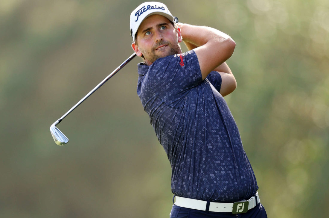 PALMA DE MALLORCA, SPAIN - OCTOBER 23: Nicolai von Dellingshausen of Germany prepares to tee off on the ninth hole on Day Four of the Mallorca Golf Open at Son Muntaner Golf Club on October 23, 2022 in Palma de Mallorca, Spain. (Photo by Andrew Redington/Getty Images)