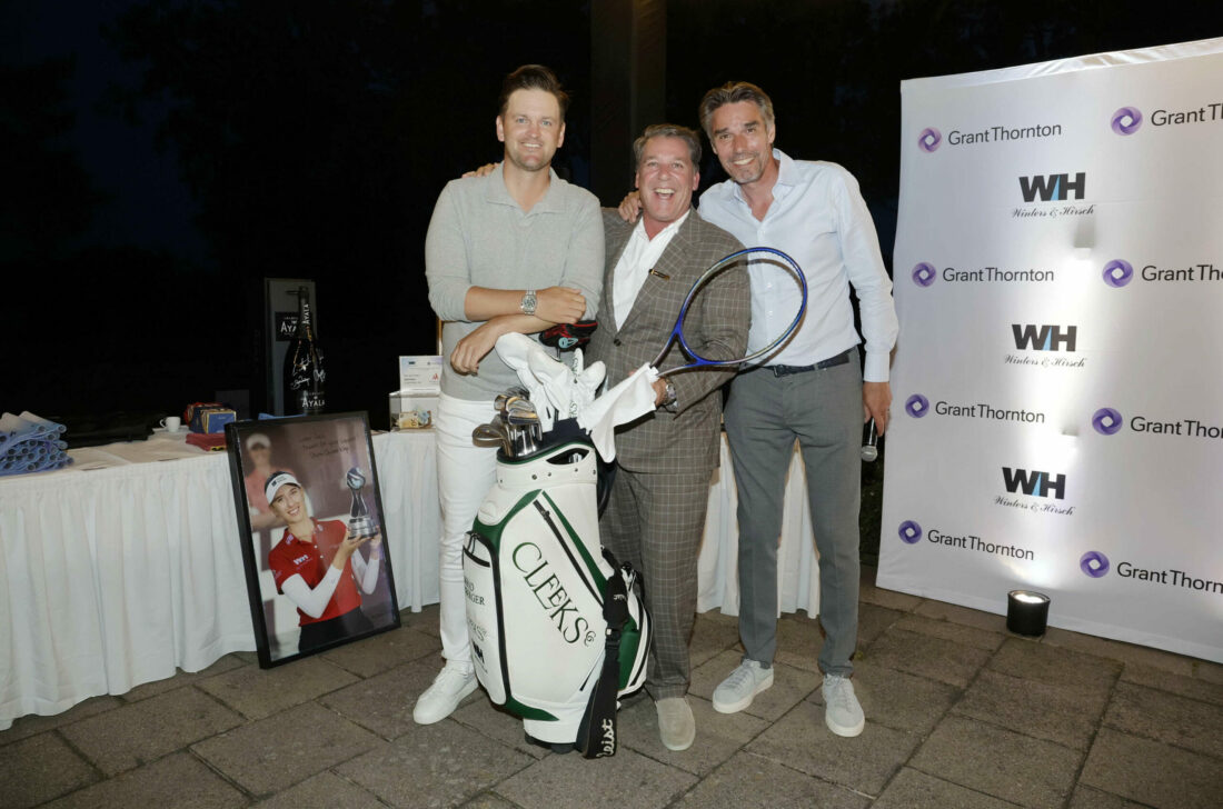 Die 8. Winters & Hirsch Golf Open mit dem Premiumsponsor, Grant Thornton, sowie den Golf Profi Alexandra Försterling, Chiara Noja, Andrew Sullivan, Bernd Wiesberger sowie der SKY Sport Golfexpertin Inci Mehmet, am Montag dem 19. Juni 2023 auf dem 18 Loch Platz im Golfclub Berlin-Wannsee sowie anschließender festlicher Abendveranstaltung auf der Terrasse des Clubhauses mit Siegerehrung und der Charity Versteigerung mit Ex-Wimbledon-Sieger Michael Stich zugunsten seiner gleichnamigen Michael Stich Stiftung für HIV-positive Kinder.