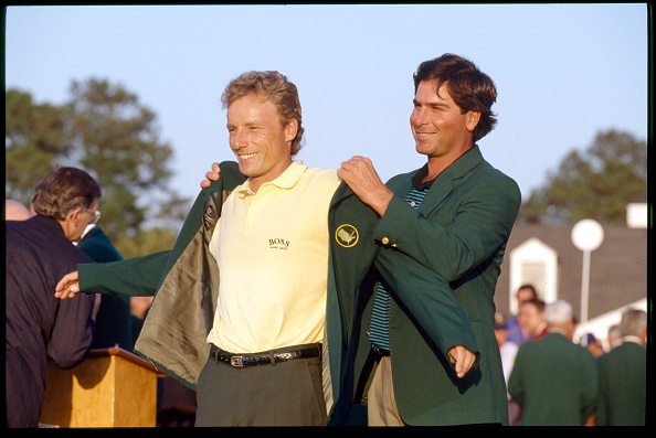 Fred Couples und Bernhard Langer 1993 Masters Tournament