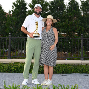 Scottie Scheffler und seine Frau Meredith bei der Players Championship 2024