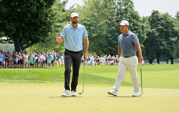 Scheffler und Kim bei der Travelers Championship 2024