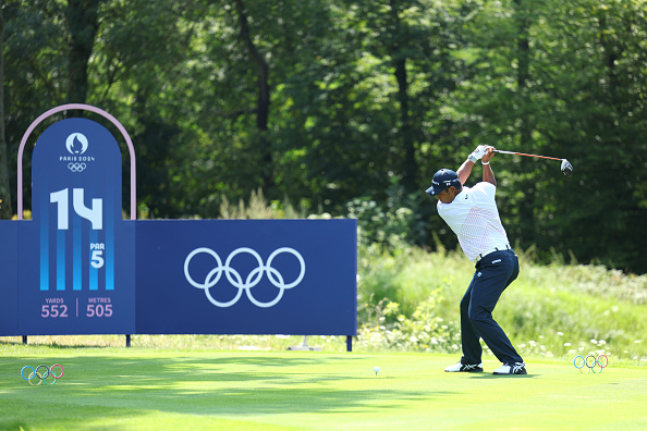 Hideki Matsuyama bei den Olympischen Spielen 2024 in Paris