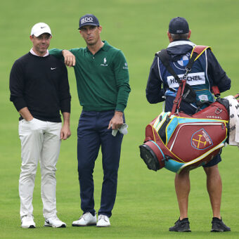 Rory McIlroy und Billy Horschel bei der BMW PGA Championship 2024