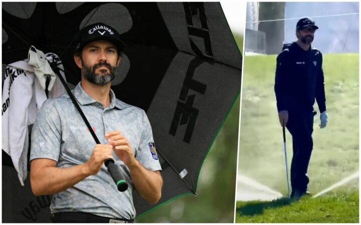 Nass nach Wutanfall: Adam Hadwin