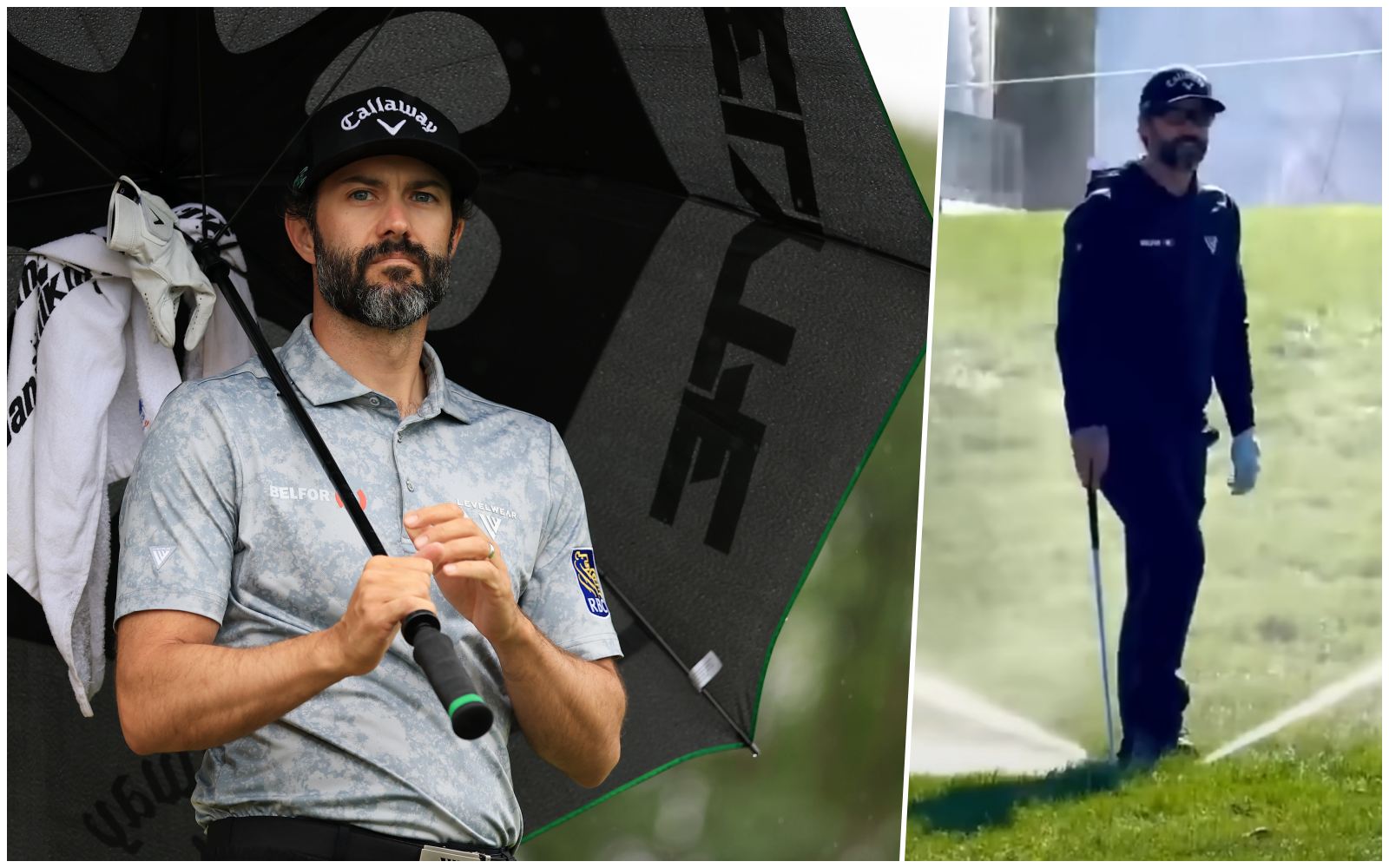 Nass nach Wutanfall: Adam Hadwin