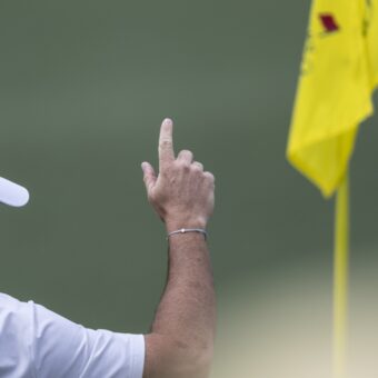 Rory MCILROY (IRE) eagle at 2nd par 5 during third round US Masters 2025, Augusta National, Augusta, Georgia,USA. © MATTHEW HARRIS Golf Collection Credit: Matthew Harris / Golf Picture Agency