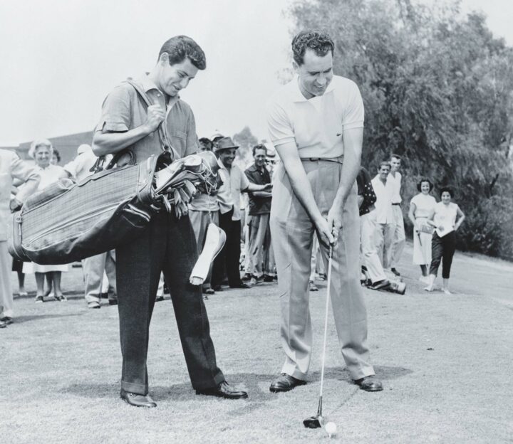 Eddie Fisher und Richard Nixon im Hillcrest CC.