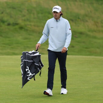 Jacob Skov Olesen auf der !8. Bahn bei der 153. Open Championship im Royal Portrush Golf Club