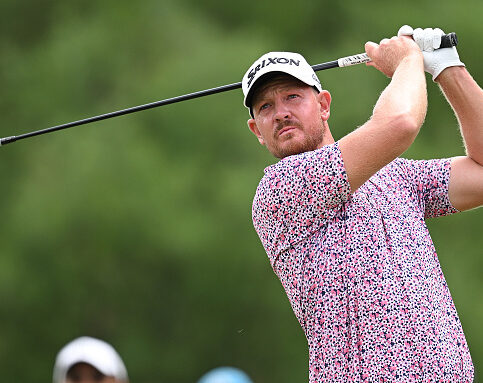 JOHANNESBURG, SOUTH AFRICA - MARCH 09: Jacques Kruyswijk of South Africa tees off on the sixth hole on day four of the Joburg Open 2025 at Houghton GC on March 09, 2025 in Johannesburg, South Africa. (Photo by Stuart Franklin/Getty Images)