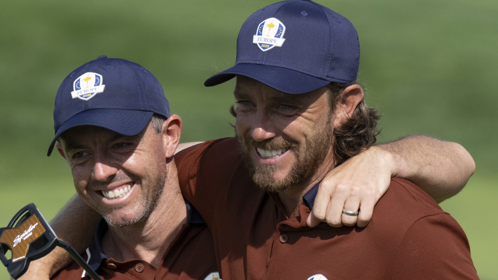Tommy FLEETWOOD (ENG) and Rory MCILROY (IRE) during Day Two Morning Foursomes session Ryder Cup Matches 2025,Bethpage Black,Farmington,NY, USA. © Matthew Harris Golf Collection Credit: Matthew Harris / Golf Picture Agency