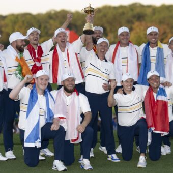 during Day Three Singles session Ryder Cup Matches 2025,Bethpage Black,Farmington,NY, USA. © Matthew Harris Golf Collection Credit: Matthew Harris / Golf Picture Agency Team Europe