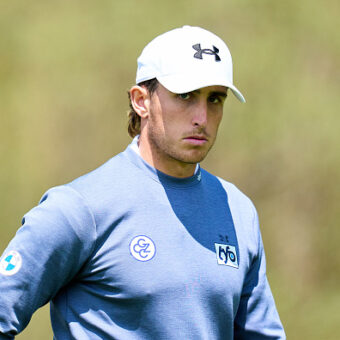 GIRONA, SPAIN - MAY 10: Cedric Gugler of Switzerland looks on day three of the Challenge de Espana 2025 at Fontanals Golf Club on May 10, 2025 in Girona, Spain. (Photo by Aitor Alcalde/Getty Images)