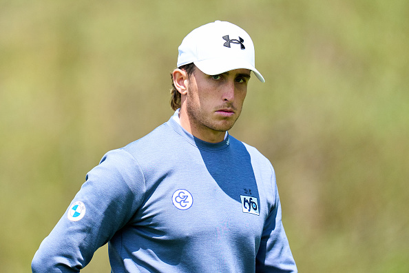 GIRONA, SPAIN - MAY 10: Cedric Gugler of Switzerland looks on day three of the Challenge de Espana 2025 at Fontanals Golf Club on May 10, 2025 in Girona, Spain. (Photo by Aitor Alcalde/Getty Images)