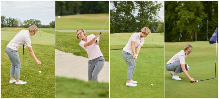 Für diese praxisnahe Übung werden rund ums Grün wahlweise neun oder 18 Stationen gespielt