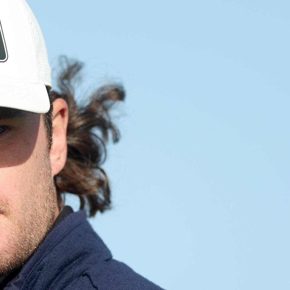 CARNOUSTIE, SCOTLAND - OCTOBER 05: Freddy Schott of Germany walks on the 17th hole during the Final Round on day four of the Alfred Dunhill Links Championship 2025 at Carnoustie Golf Links on October 05, 2025 in Carnoustie, Scotland. (Photo by Luke Walker/Getty Images)