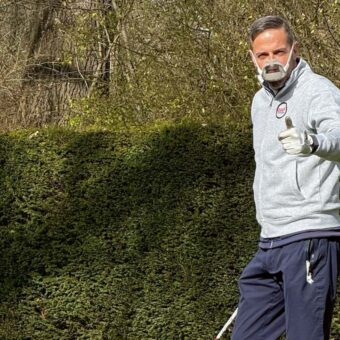Antonio Marin beim Selbsttest im Golfclub Altenhof