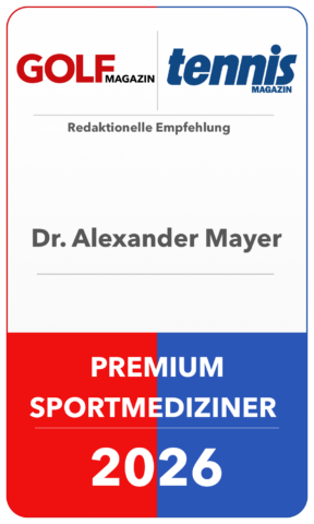 Siegel Premium-Sportmediziner: Dr. med. Alexander Mayer