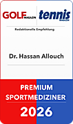 Siegel Premium-Sportmediziner: Dr. med. Hassan Allouch