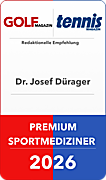 Siegel Premium-Sportmediziner: Dr. Josef Dürager