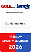 Siegel Premium-Sportmediziner: Dr. med. Markus Preis